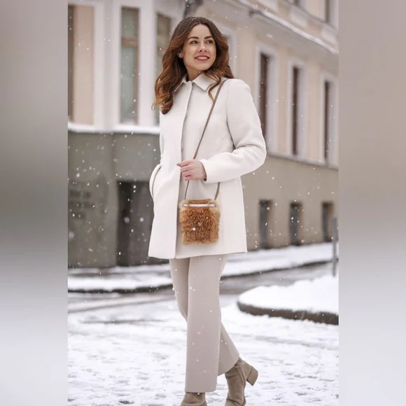 🆕 BONPOINT Rabbit Fur Bag - Picture 1 of 10